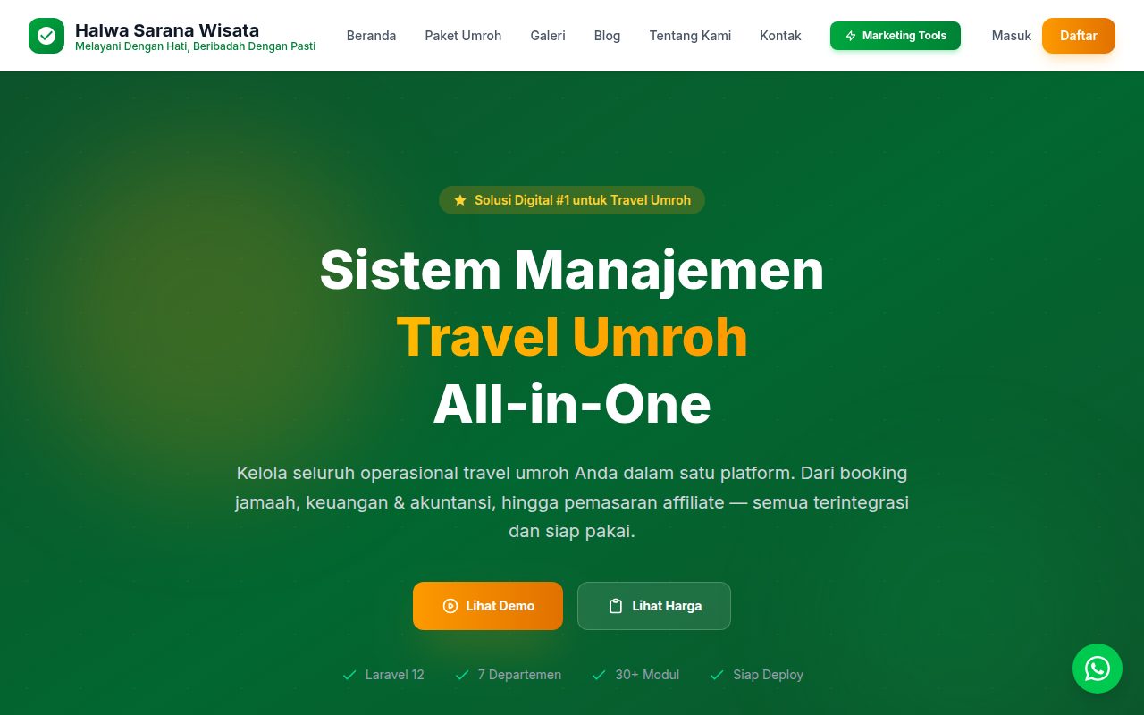 Travel Umroh - Manajemen Paket & Jamaah