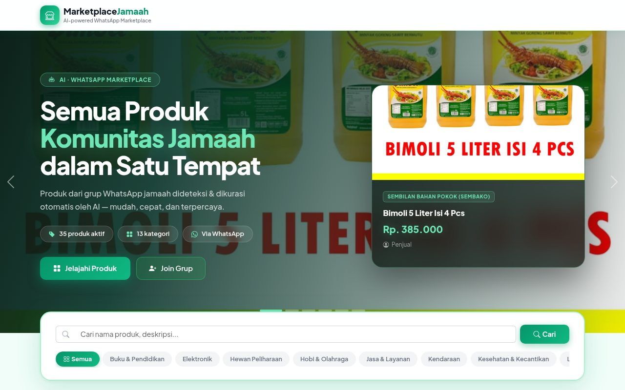 Marketplace Jamaah AI